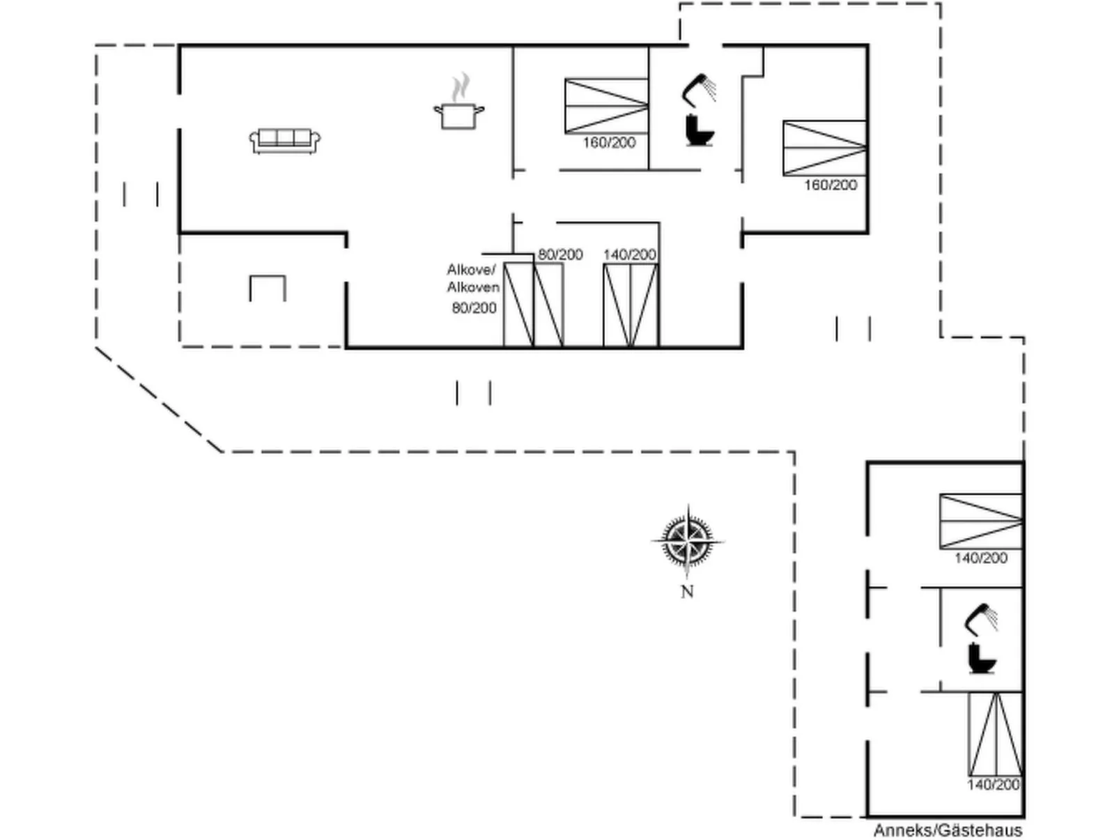 "Erke" - 500m from the sea-Binnen