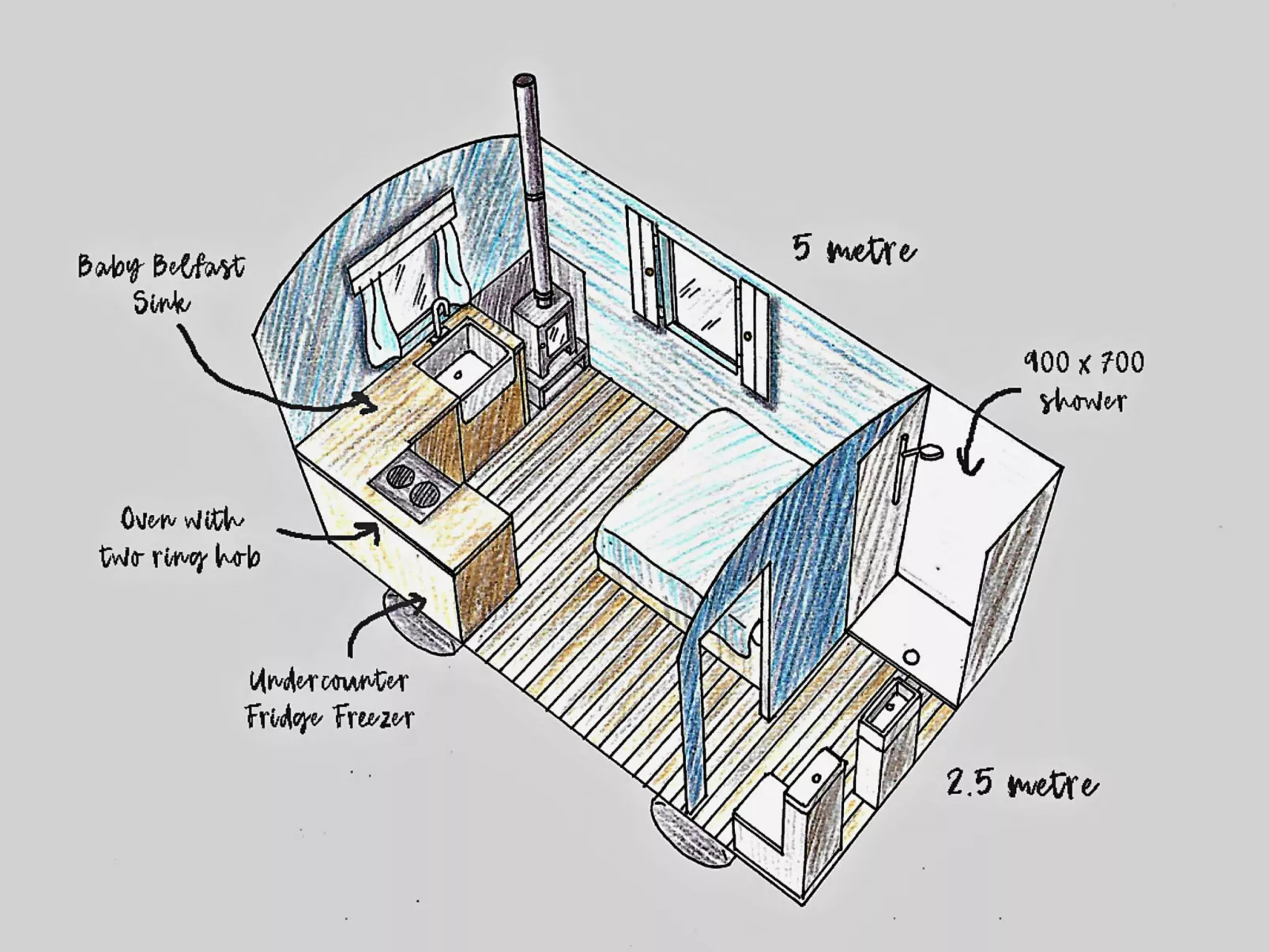 'Susanna' Poachers Hut-Binnen