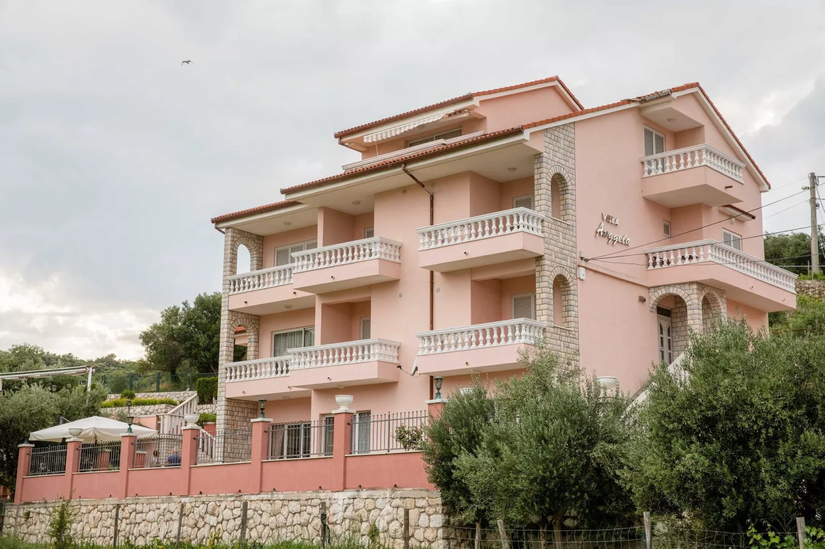 Guest House Villa Anggela - Double Room with Balcony and Sea View (BR3)-Buitenlucht