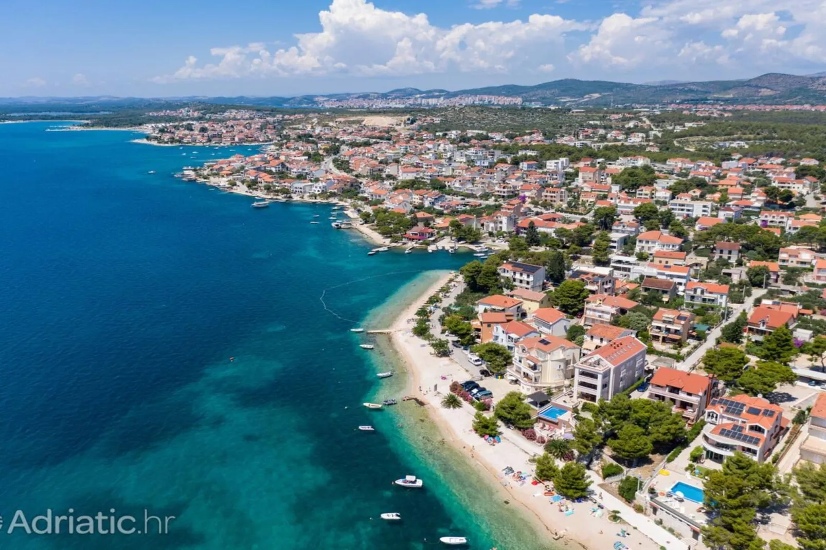 Apartment with Terrace and Sea View Brodarica - Two Bedroom Apartment with Sea View-Uitzicht