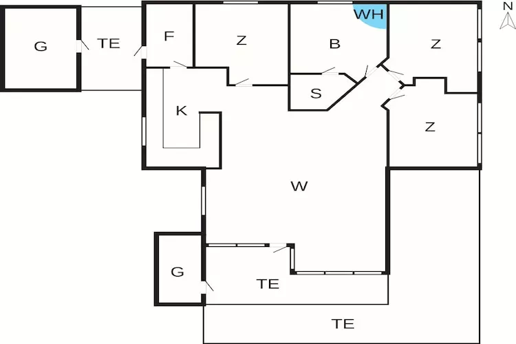 5 sterren vakantie huis in Thisted-Plattegrond