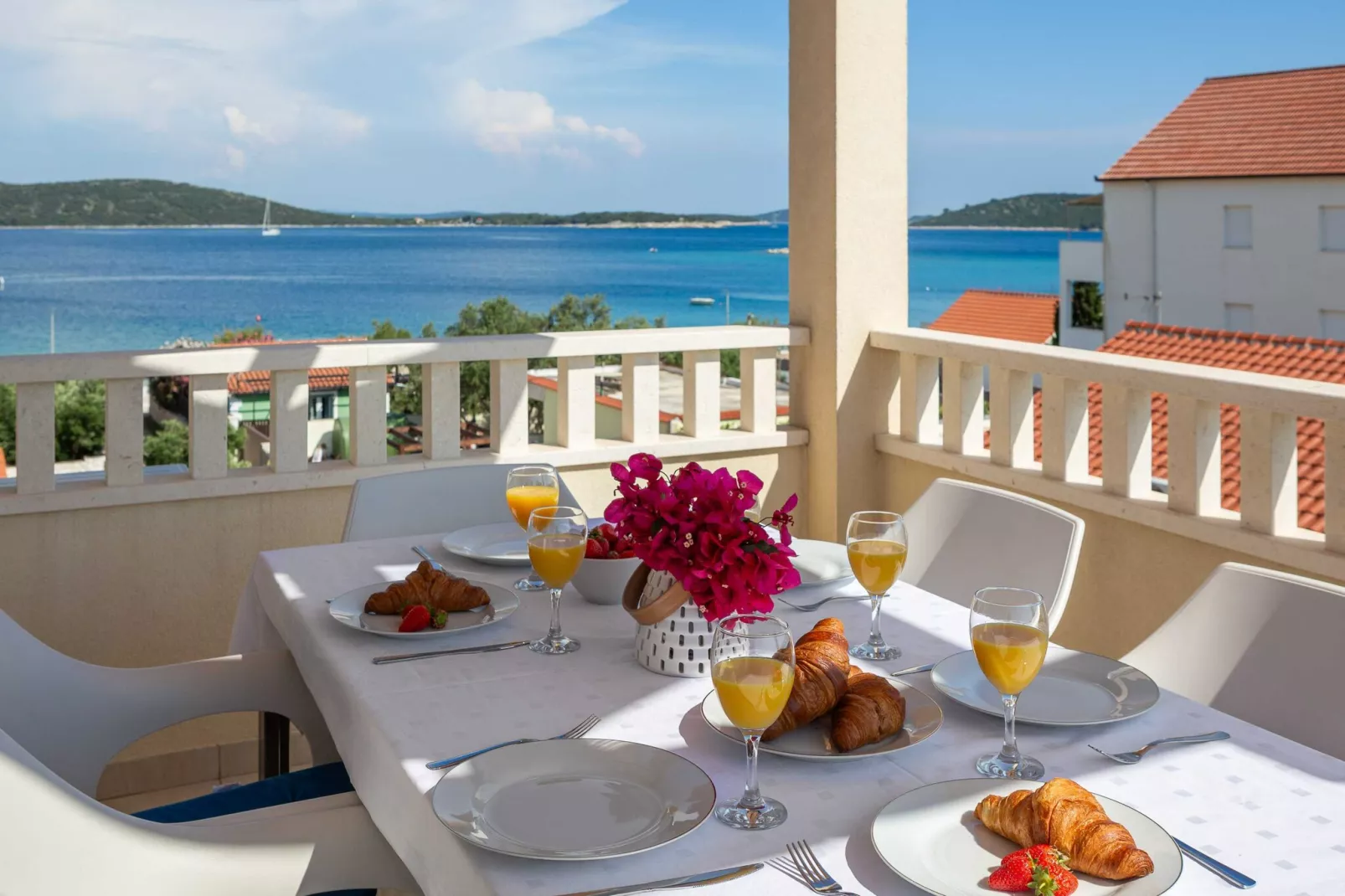 Apartment Bella Vista - Three Bedroom Apartment with Terrace  and Sea View(A6)-Terras