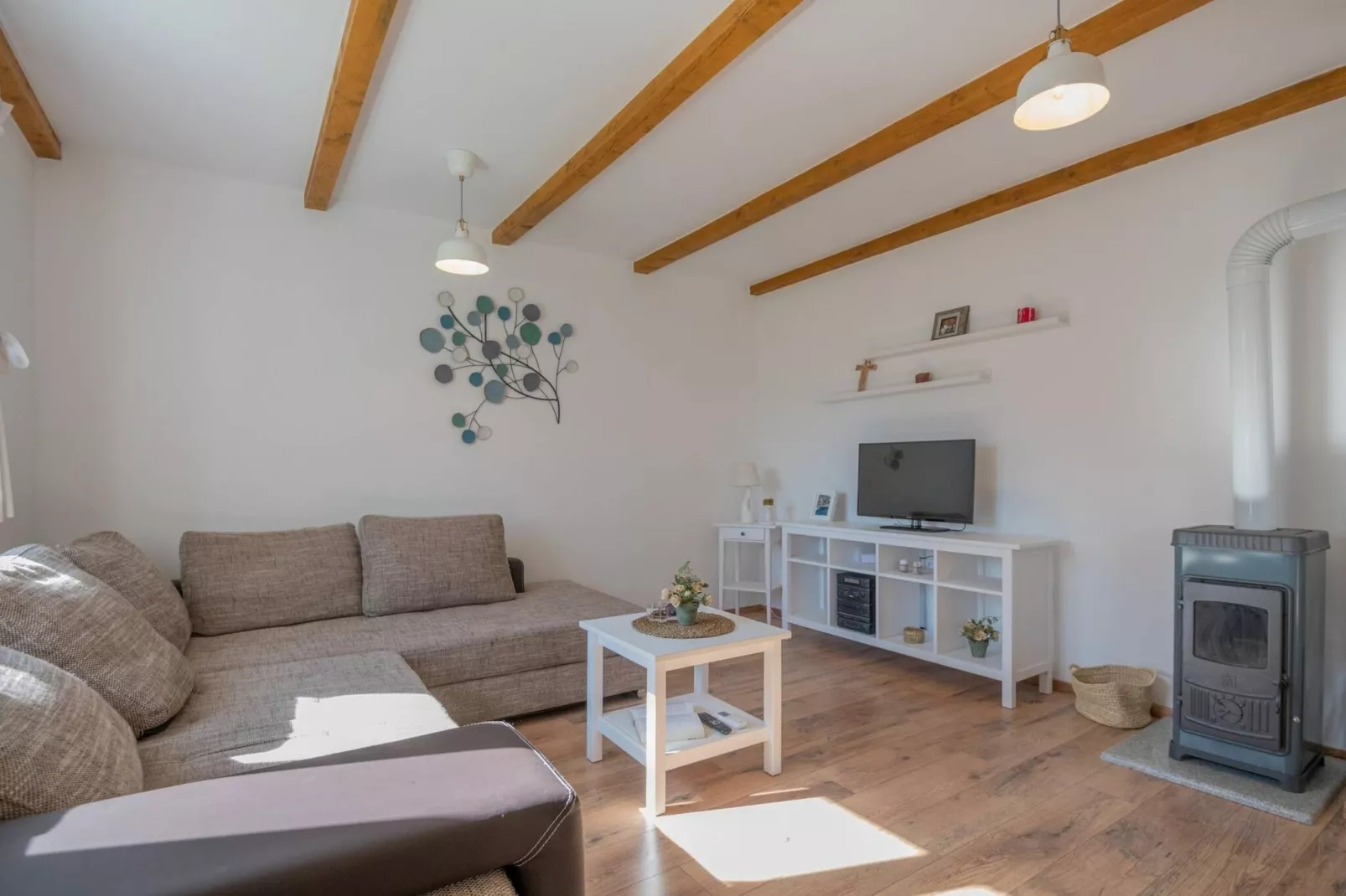 Luxury Villa Prolozac-Woonkamer