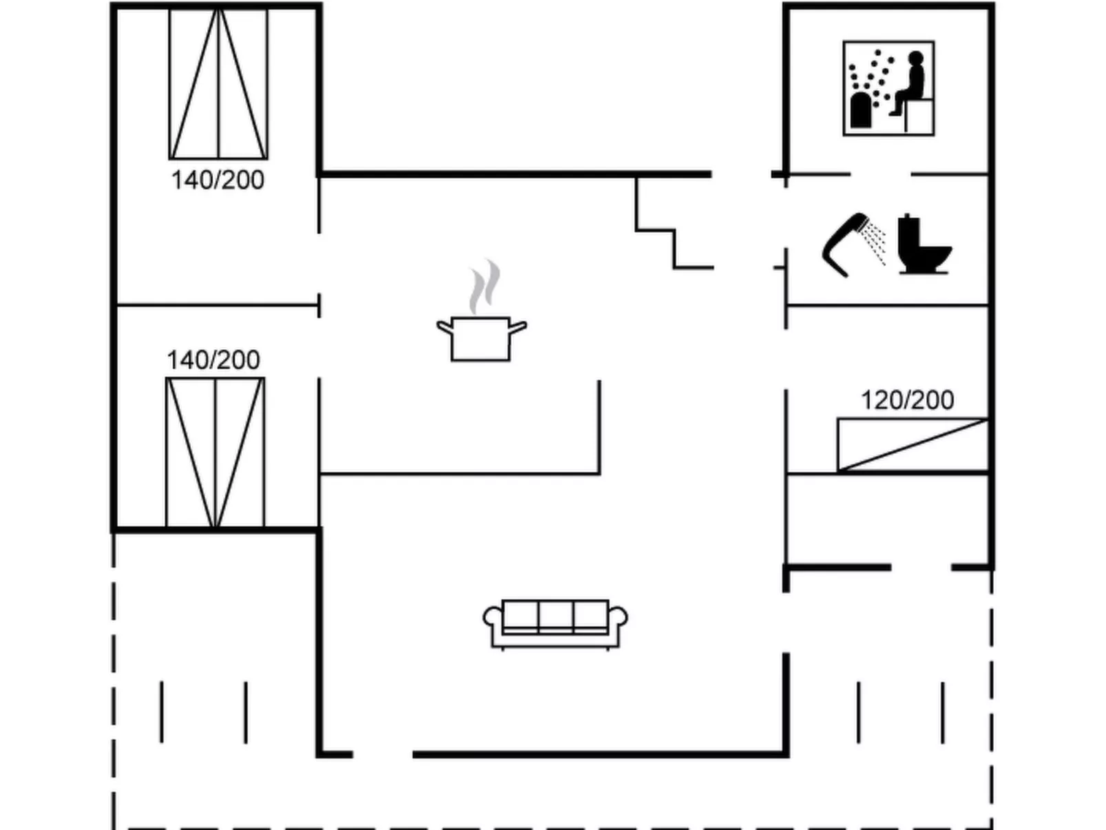 "Gottliebe" - 850m from the sea-Binnen