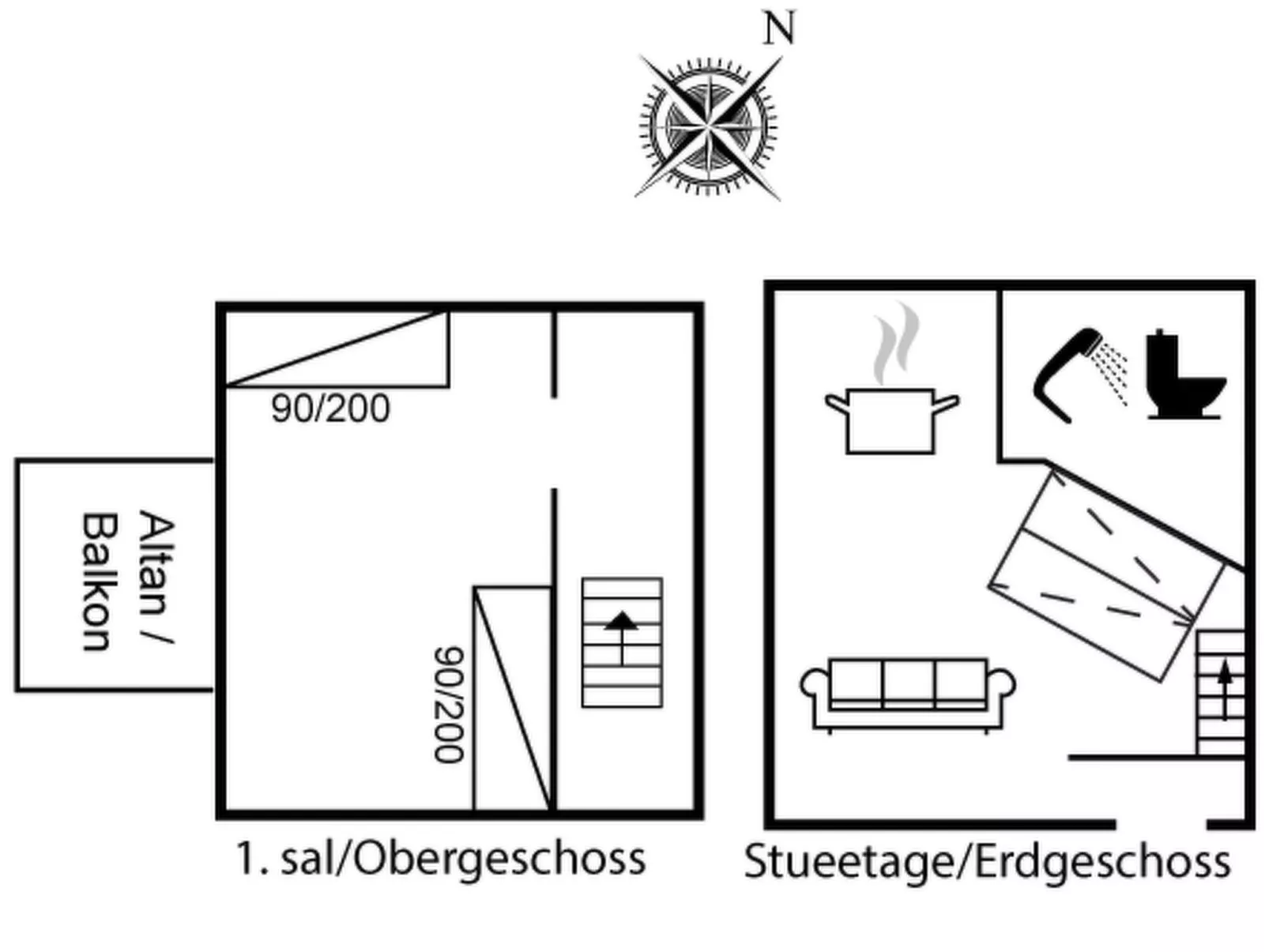 "Ena" - 75m from the sea-Binnen