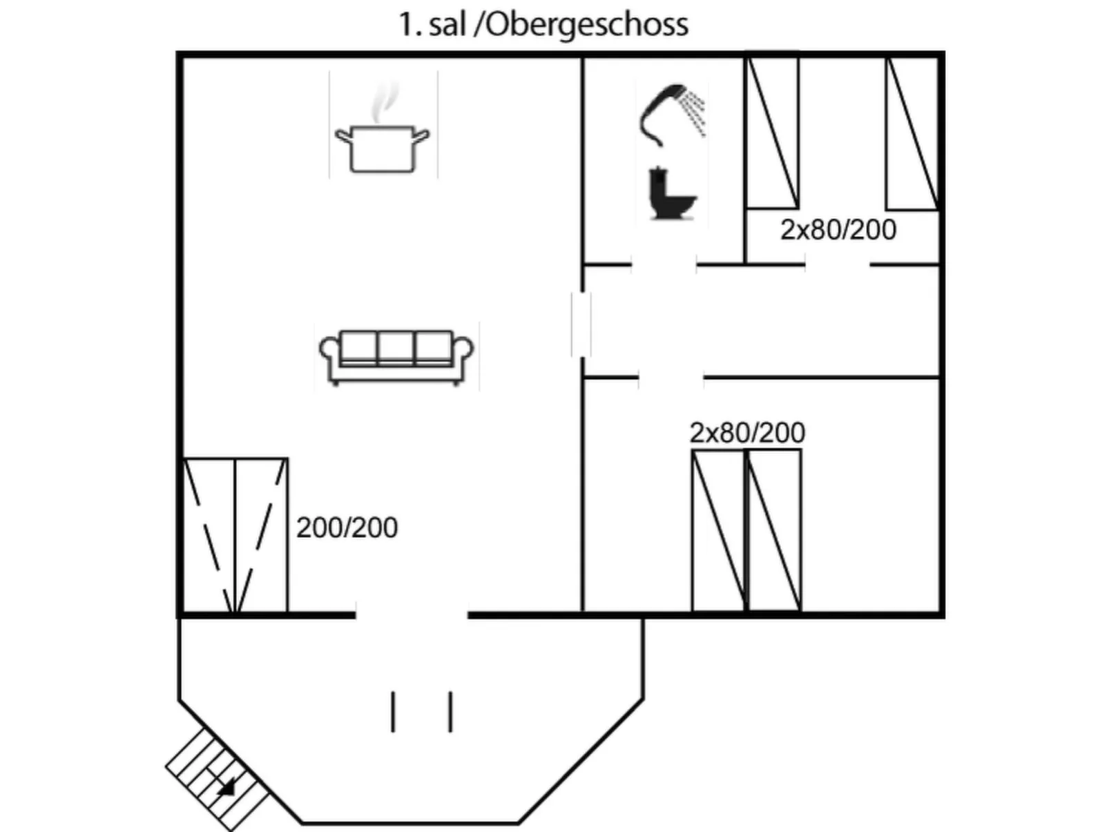 "Hertha" - 500m from the sea-Binnen