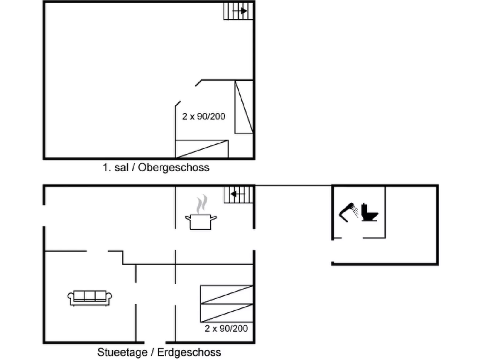 "Margrethe" - 1.1km from the sea-Binnen