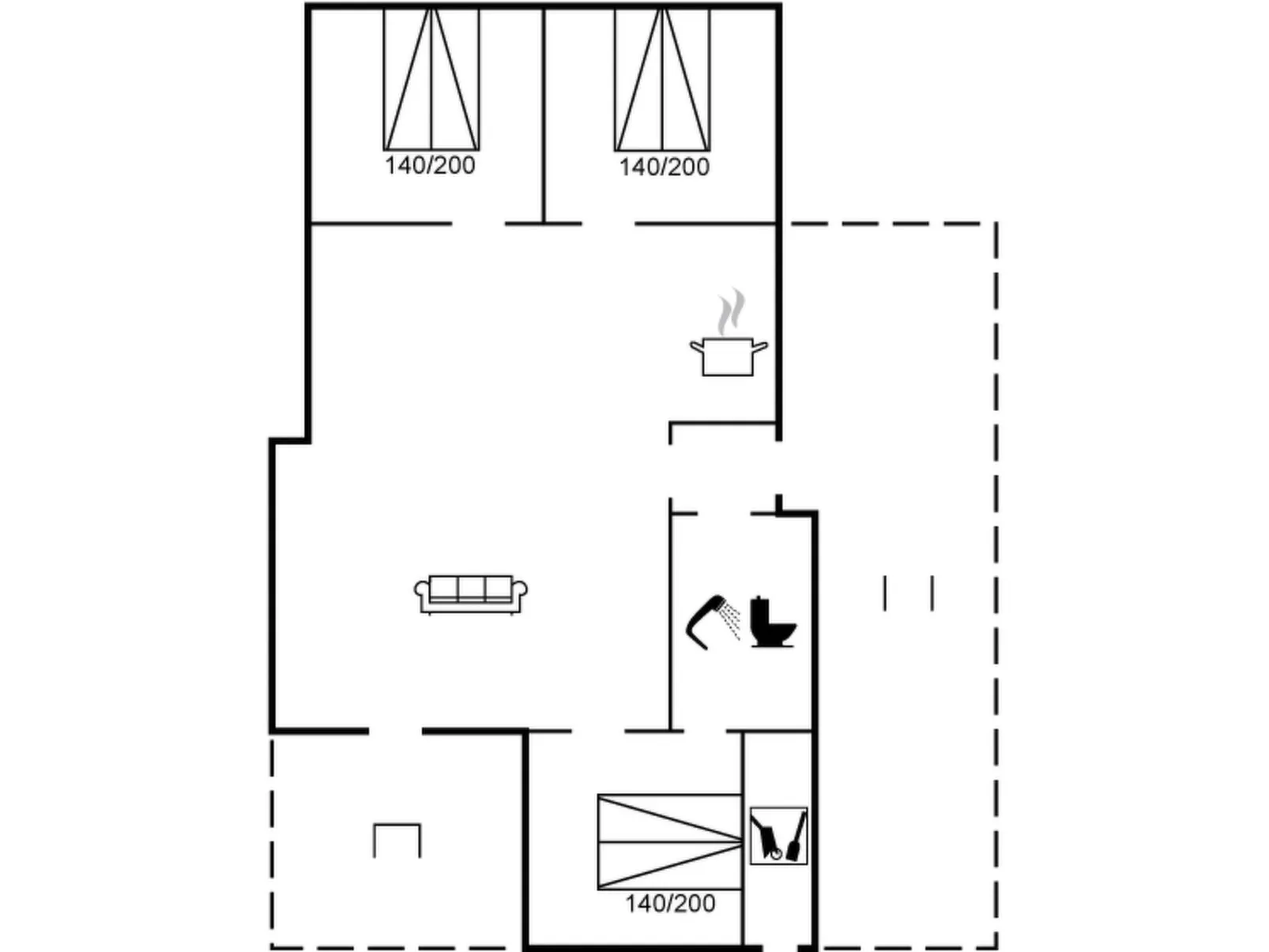"Follerich" - 250m from the sea-Binnen