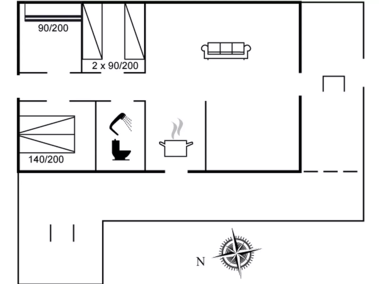 "Eriksine" - 1.9km from the sea-Binnen