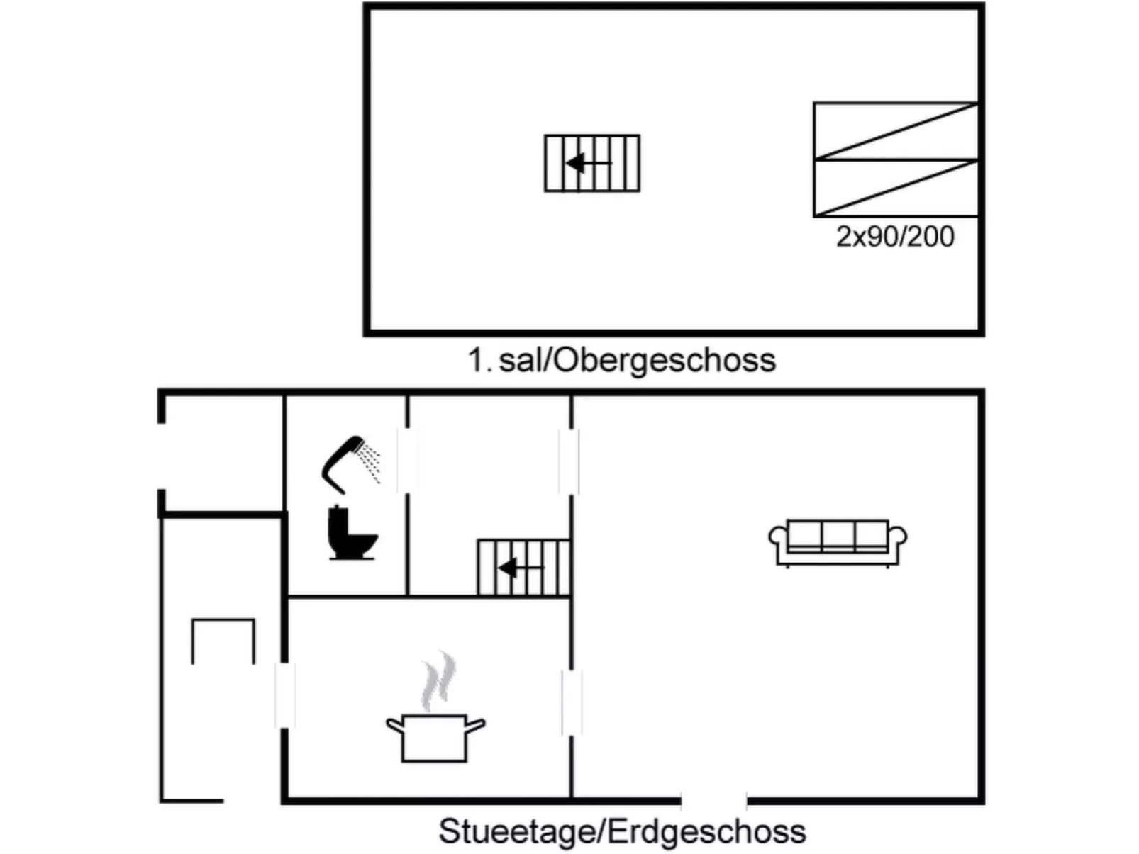 "Frodde" - 5km from the sea-Binnen