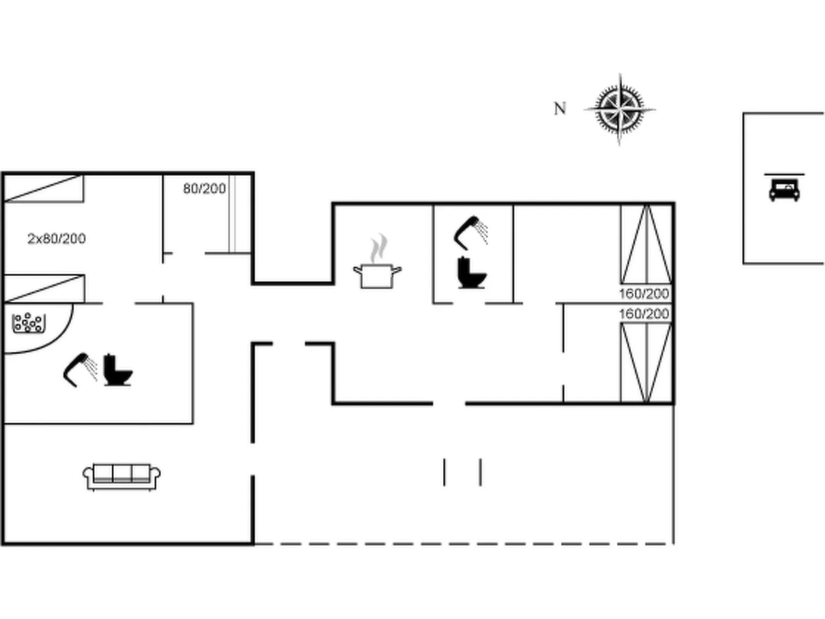 "Ahnandia" - 200m from the sea-Binnen