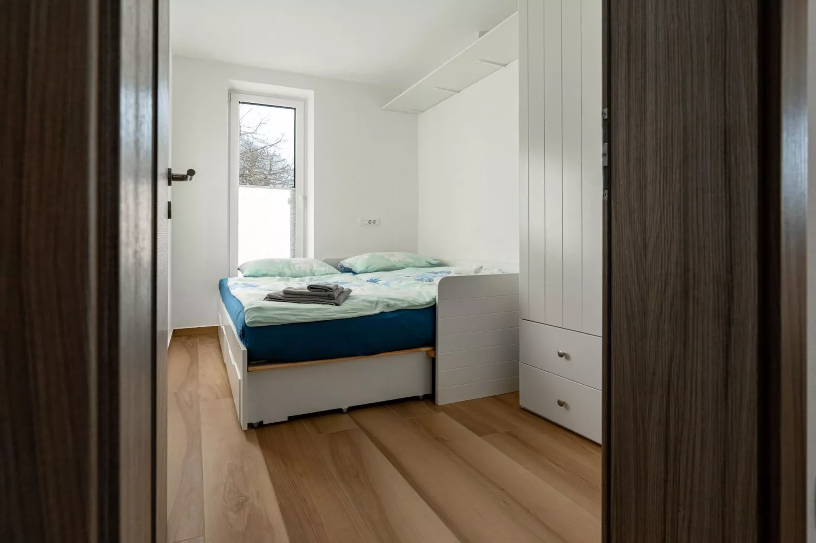 Peaceful Oasis in Nature Holiday Home with Terrace and Sauna - Three Bedroom Holiday Home with Terrace and Sauna-Slaapkamer