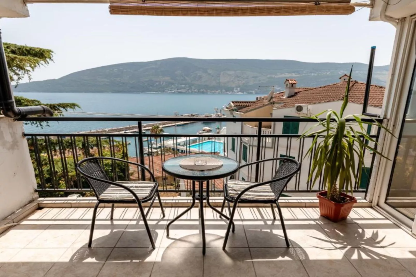 Elegant Apartment with Stunning Boka Bay Panorama - Two Bedroom Apartment-Terrasbalkon