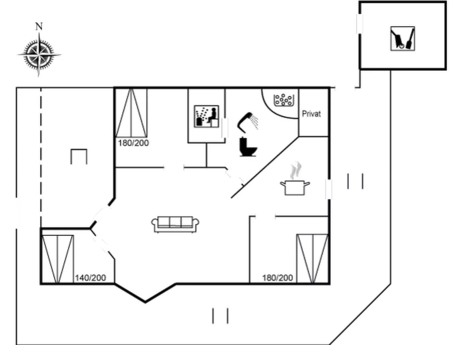 "Barnet" - 2.2km from the sea-Binnen