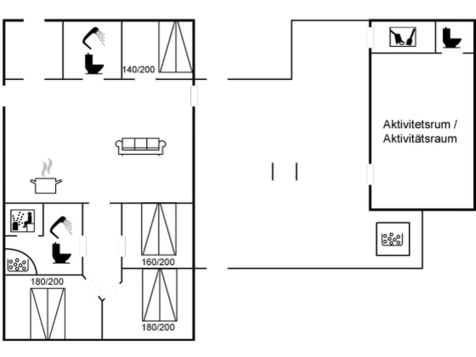 "Eveline" - 1.5km from the sea-Binnen