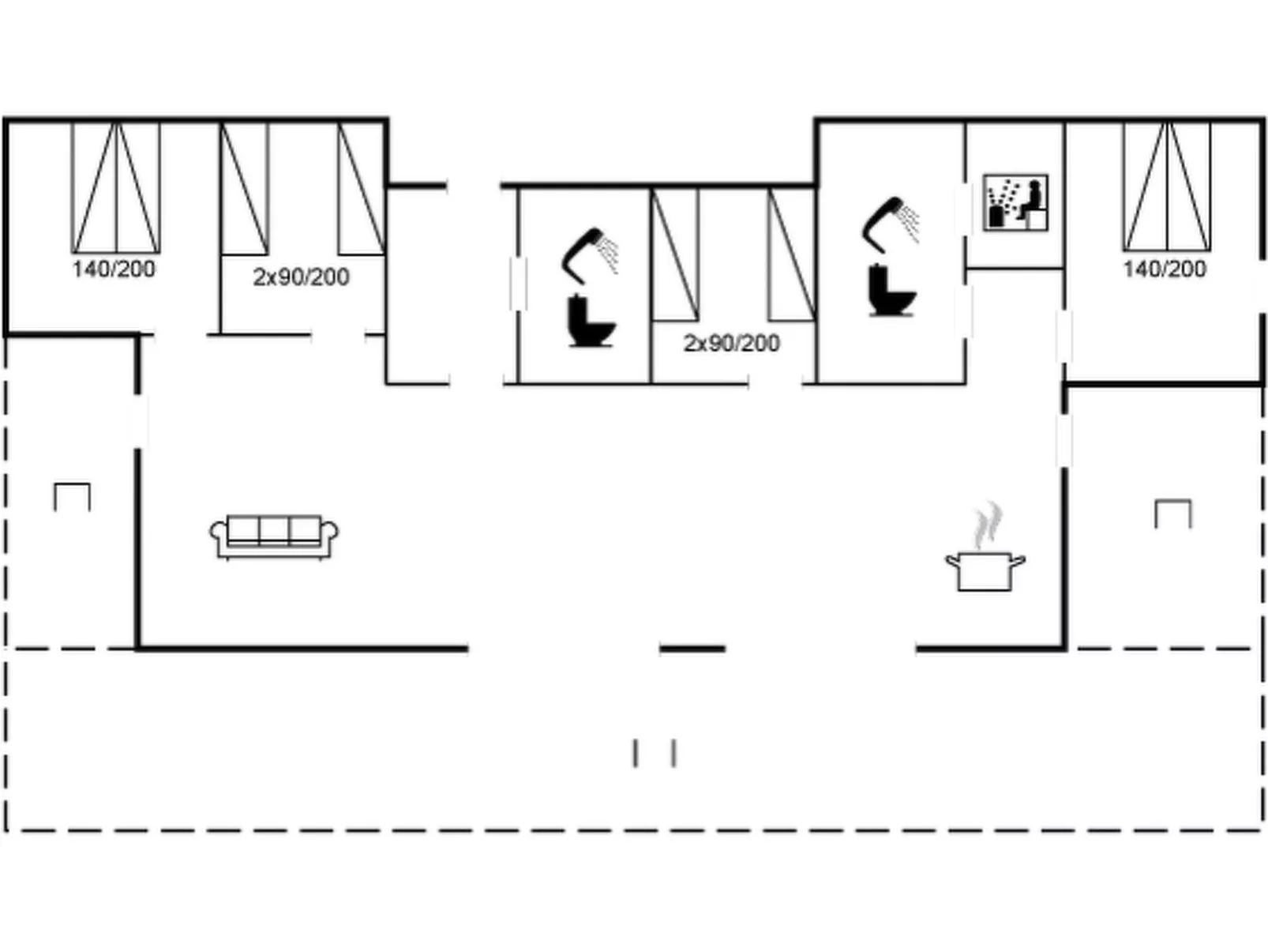 "Vigga" - 800m from the sea-Binnen
