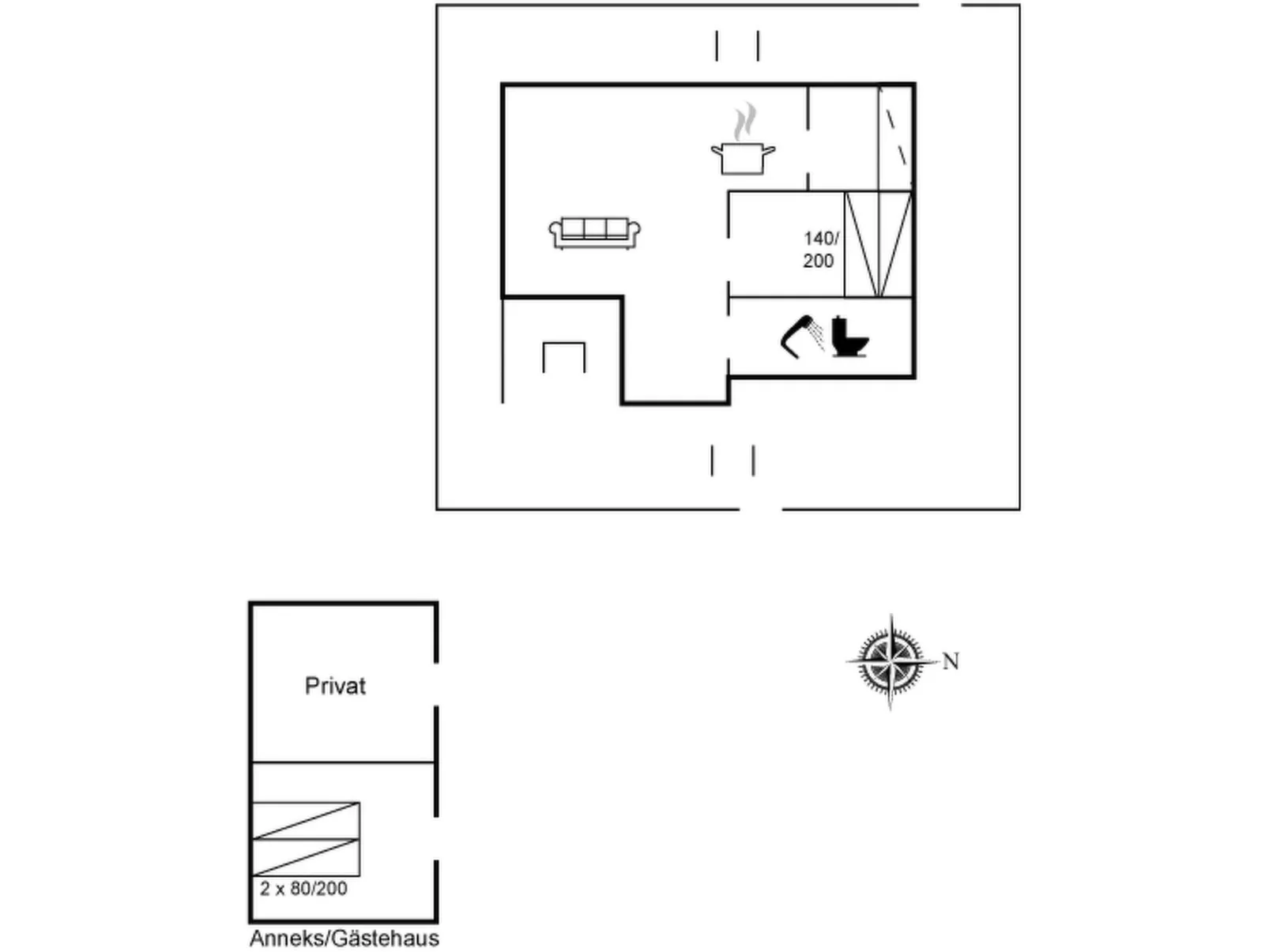 "Jenson" - 75m from the sea-Binnen