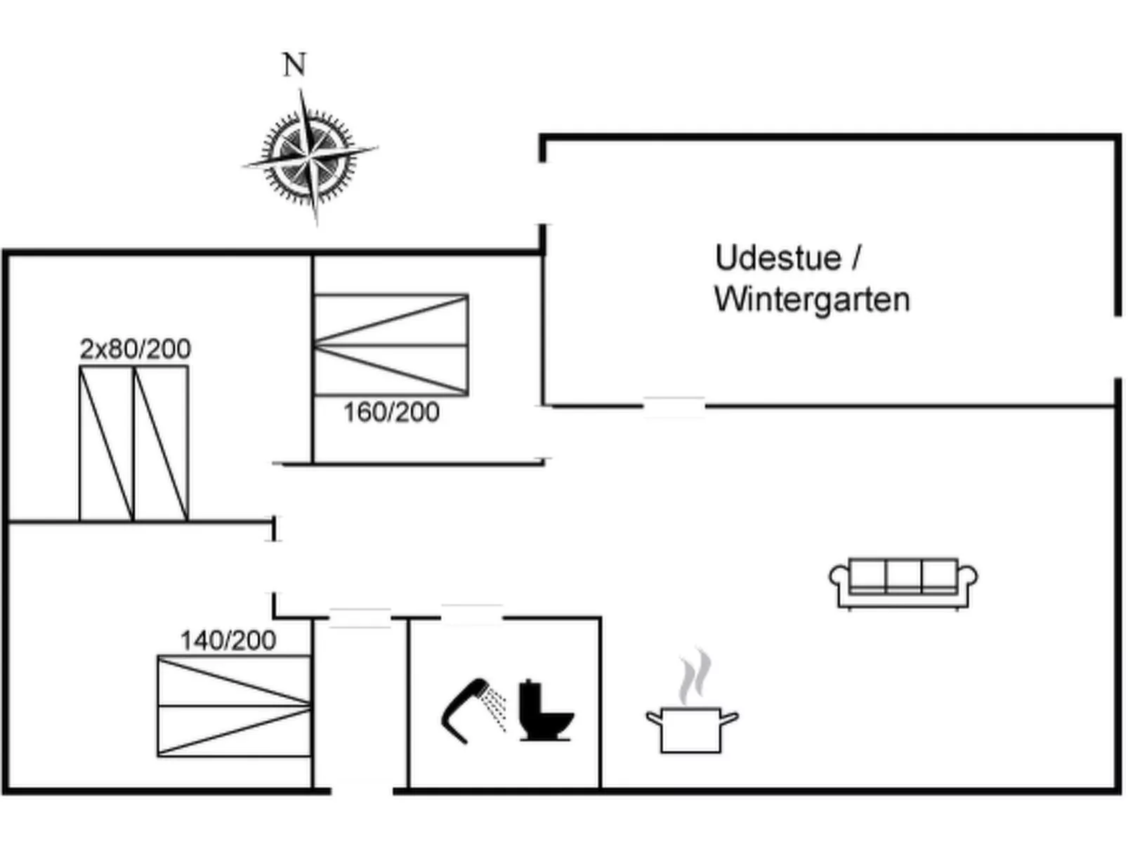 "Meline" - 350m from the sea-Binnen