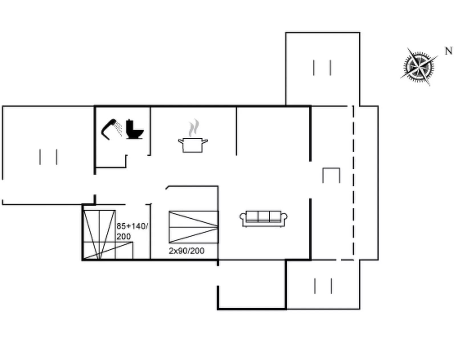 "Yvette" - 150m from the sea-Binnen