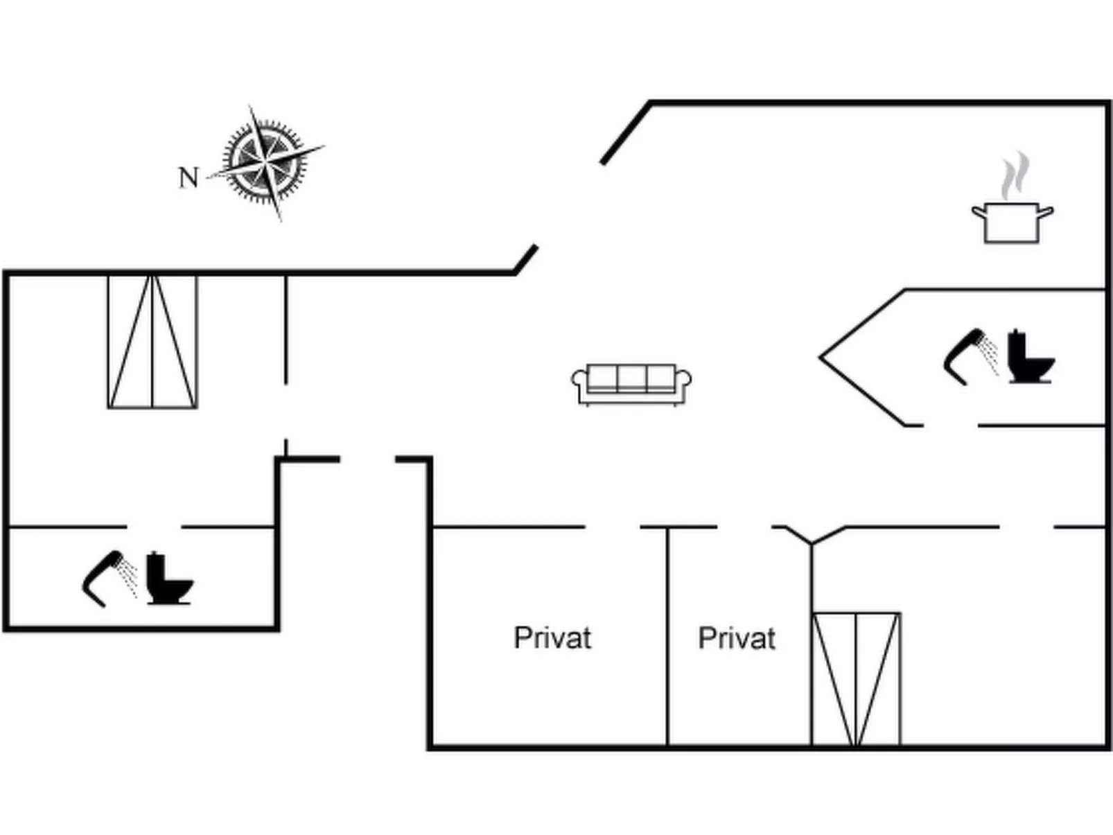 "Fridgerd" - 250m from the sea-Binnen