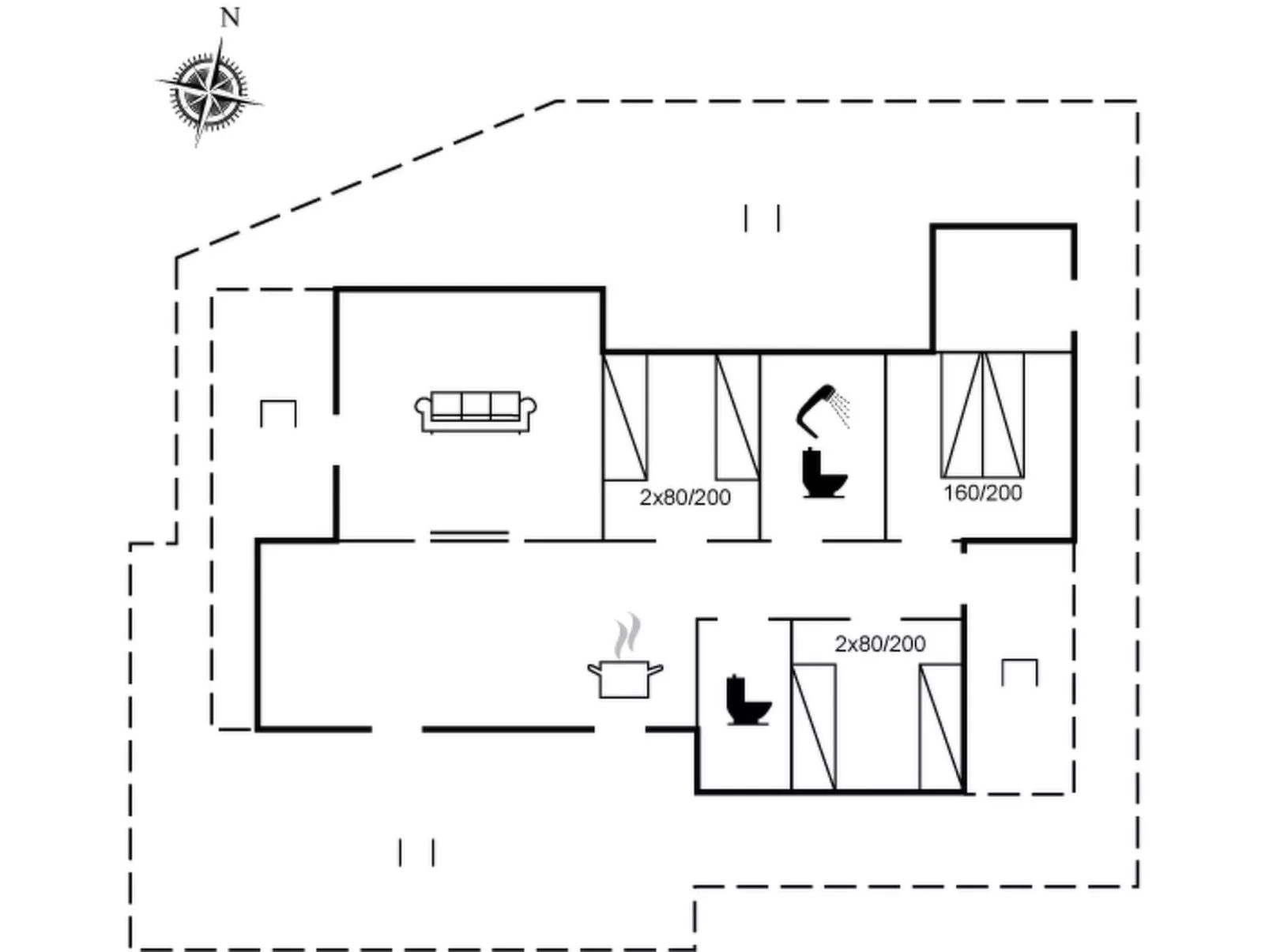 "Eunike" - 220m from the sea-Binnen