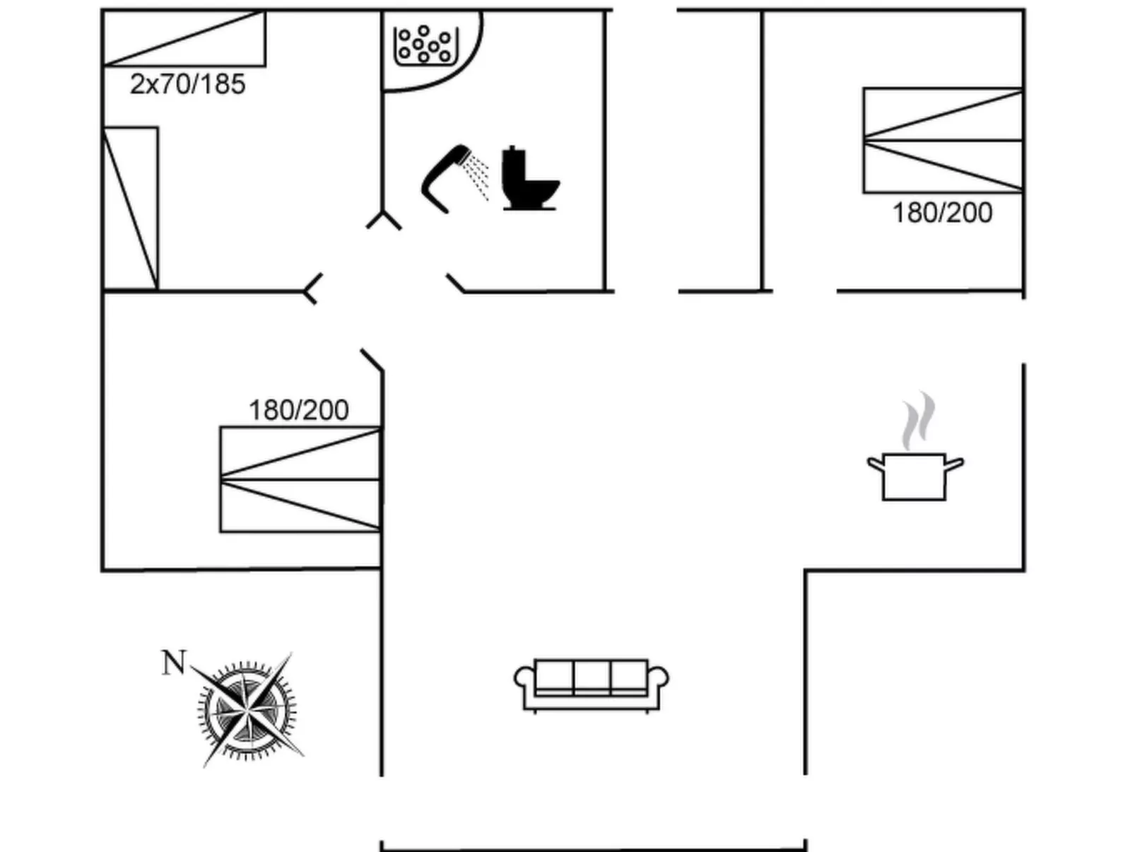 "Iorund" - 9km from the sea-Binnen