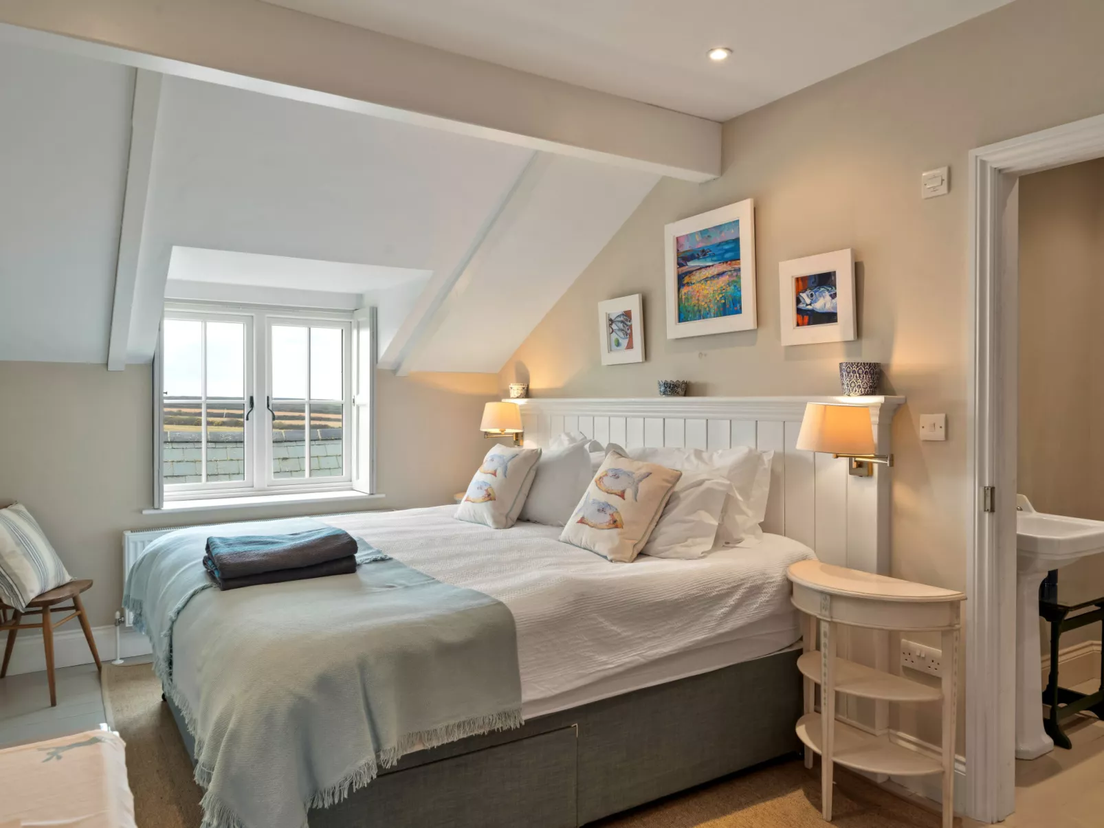 St Eval School House-Binnen