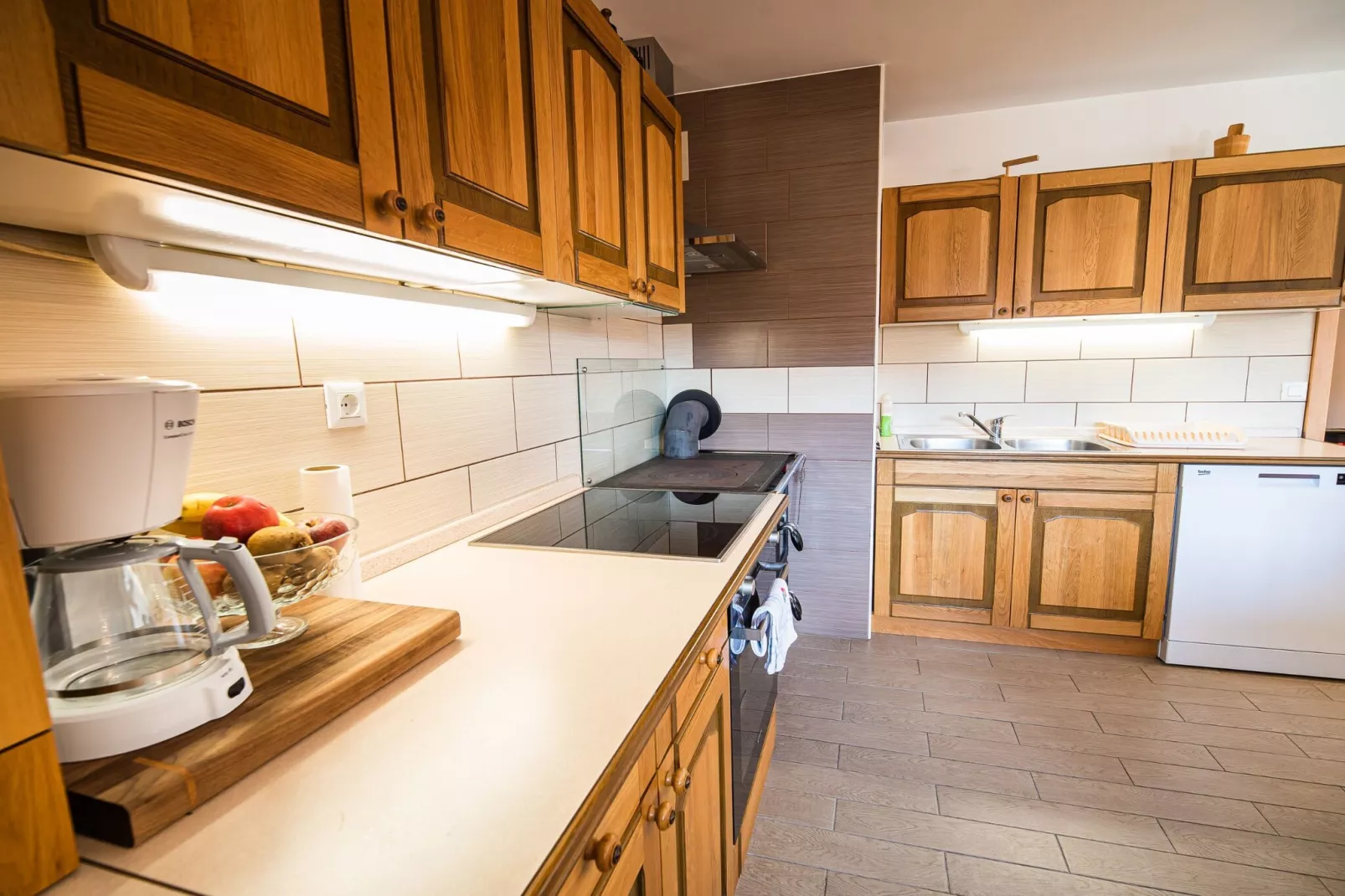 Holiday Home Slap with Sauna and BBQ - Two Bedroom Holiday Home-Keuken