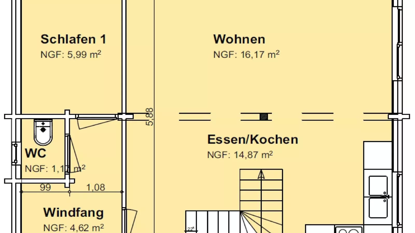 Küstelberg II-Plattegrond
