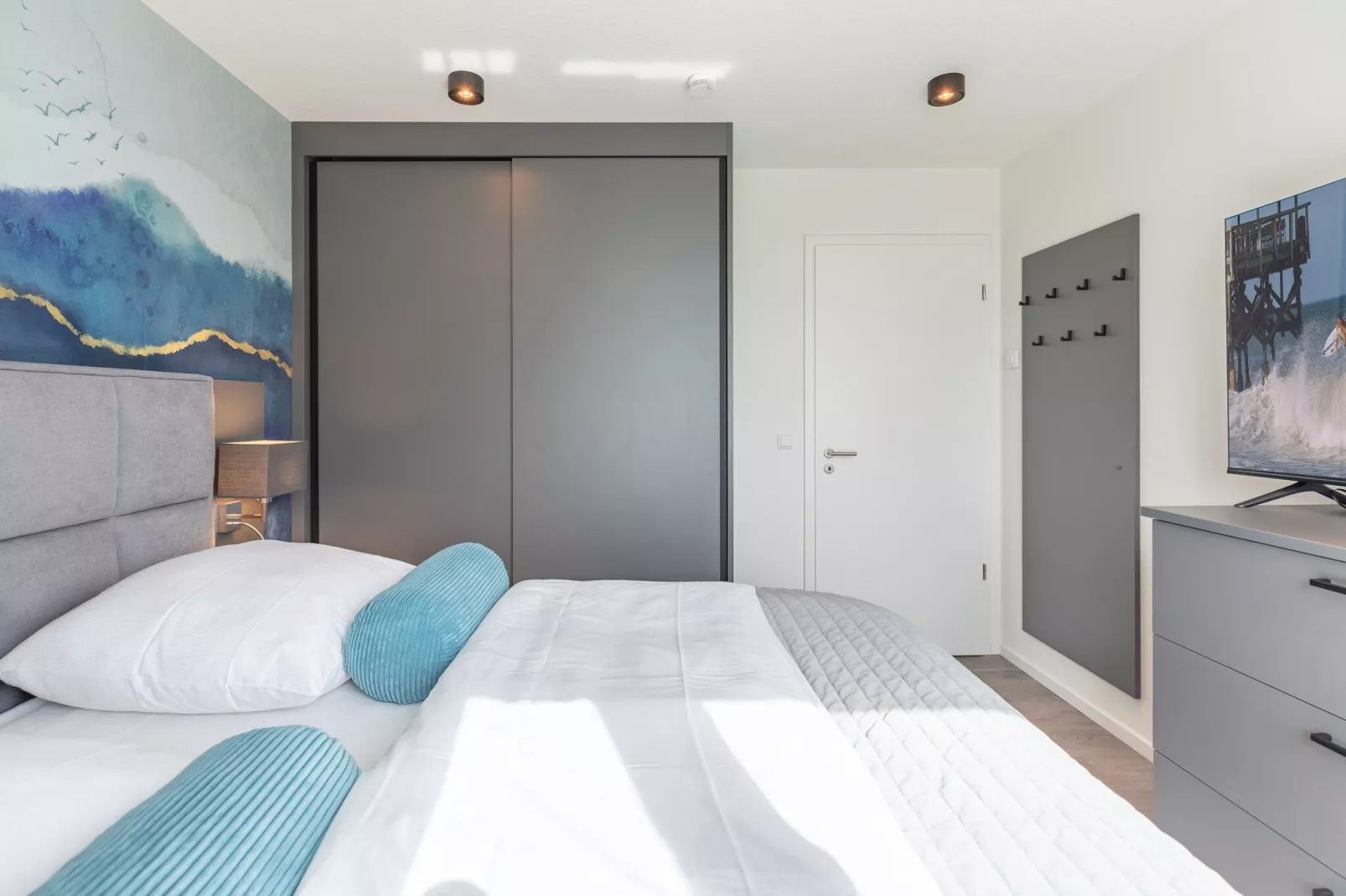 Deichblick de Luxe auf Nordstrand-Slaapkamer