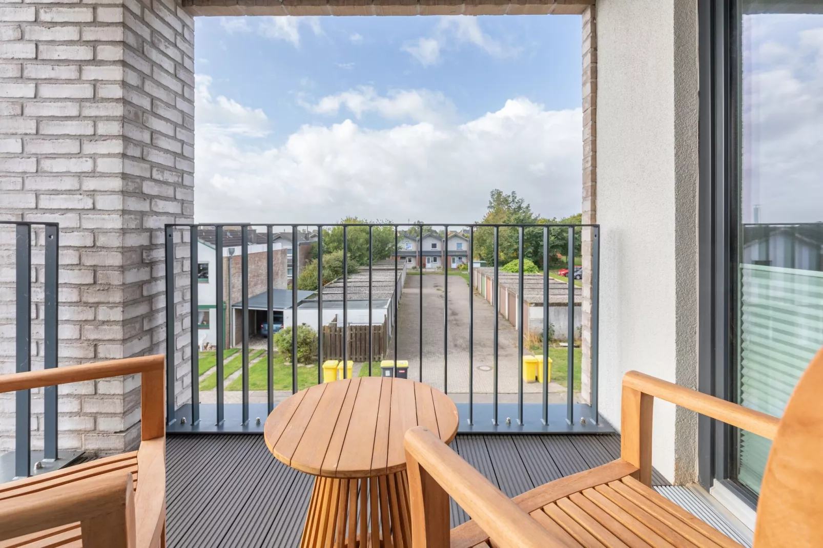 Hallighafen de Luxe auf Nordstrand-Terrasbalkon