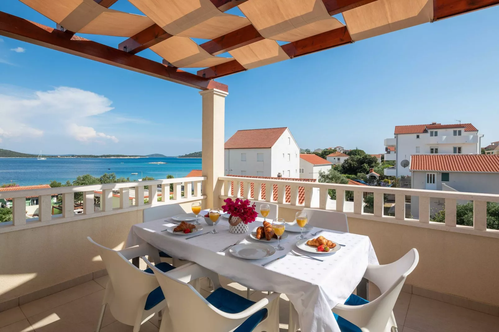 Apartment Bella Vista - Three Bedroom Apartment with Terrace  and Sea View(A6)-Terras