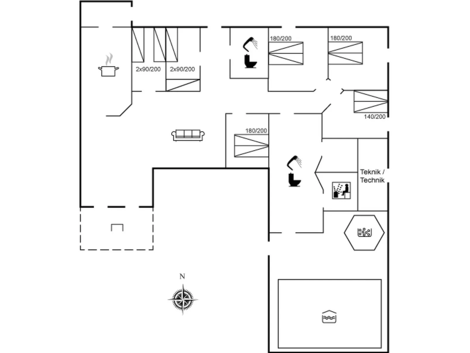 "Nana" - 4km from the sea-Binnen