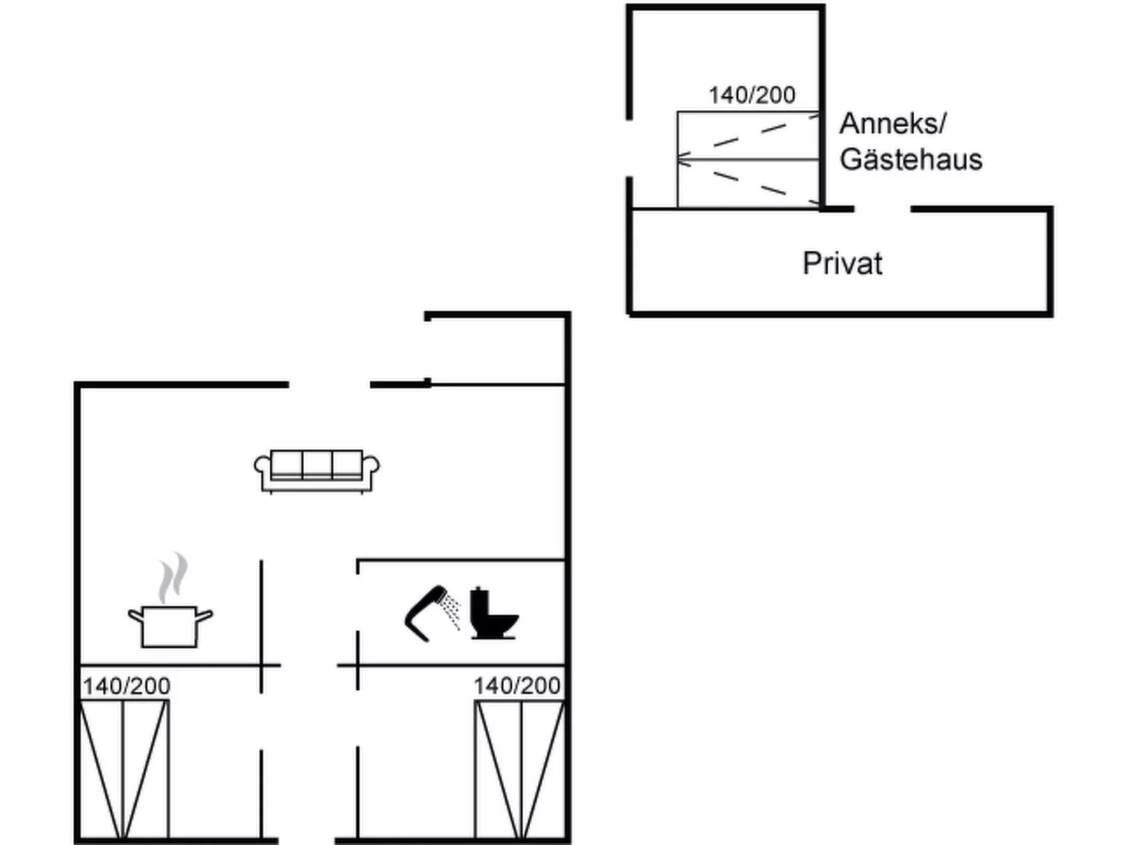 "Ung" - 30km from the sea-Binnen