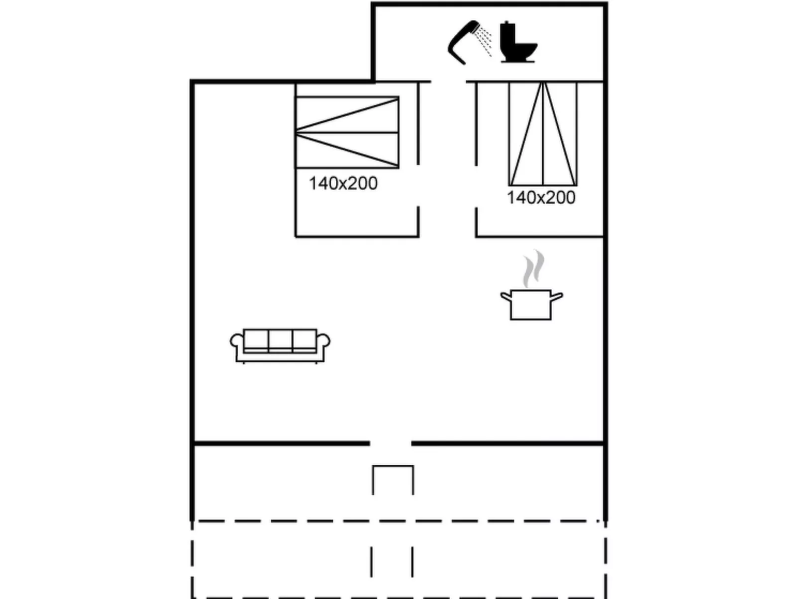 "Angret" - 200m from the sea-Binnen