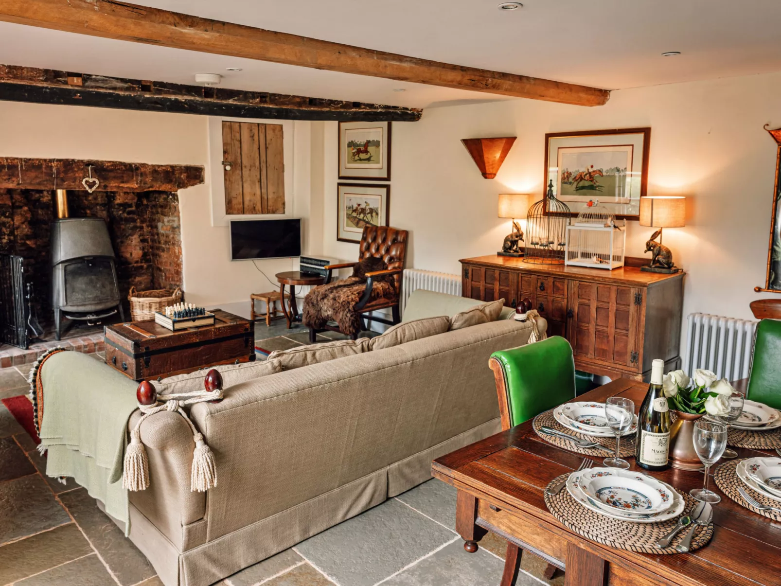 Beili Glas Cottage-Binnen