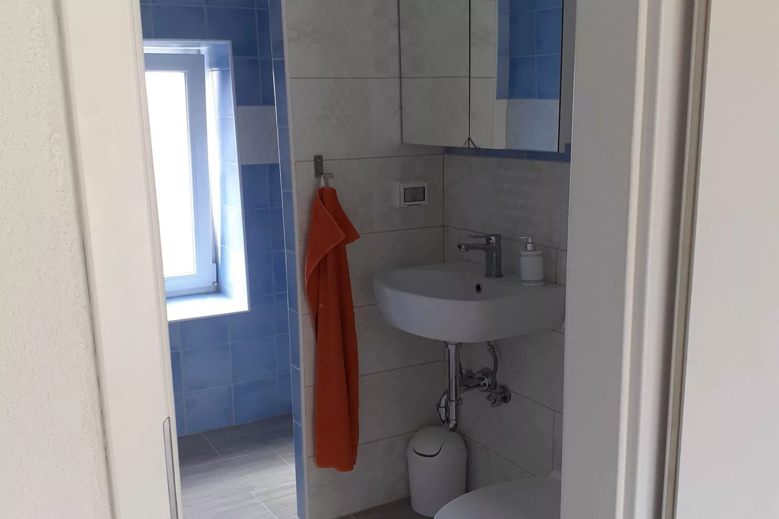 Secluded Authentic Apartment with Terrace - Studio Apartment with Terrace-Badkamer