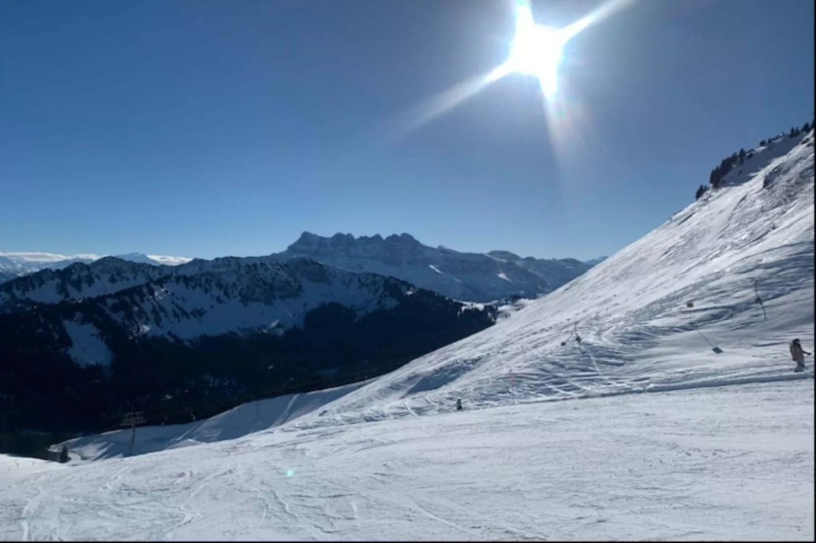 Les Sorbiers-Gebied winter 5km