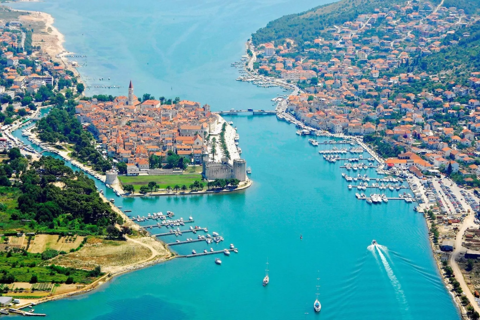 M Apartment Trogir-Gebieden zomer 5km