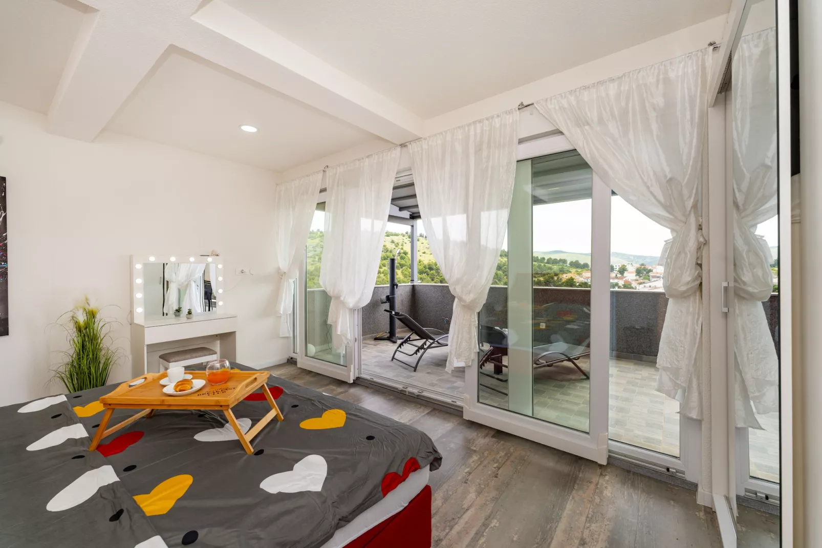 Sea view penthouse Nikita-Slaapkamer