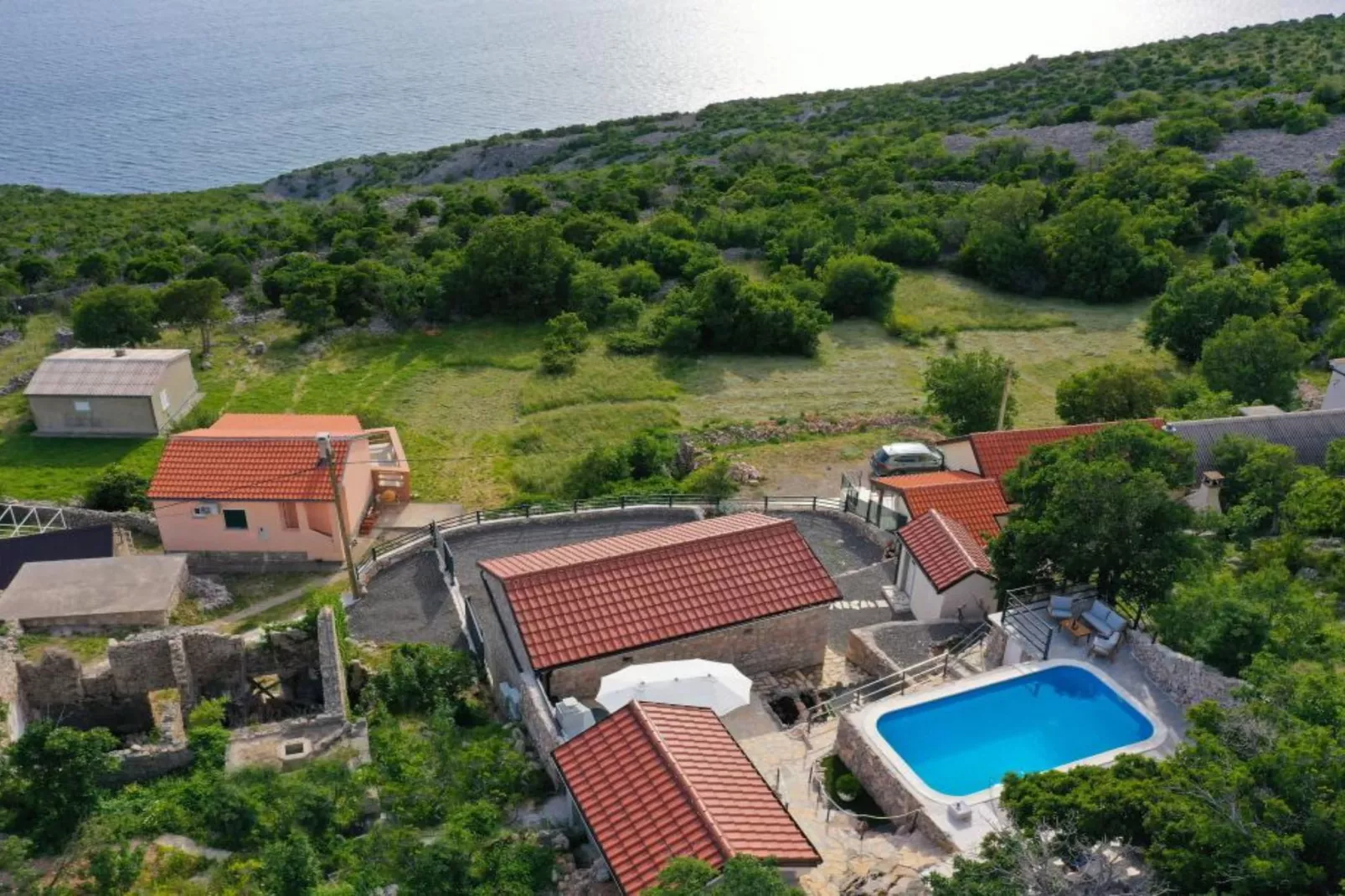 Ana’s Stone House Jurčić Kalić with the Pool-Buitenlucht