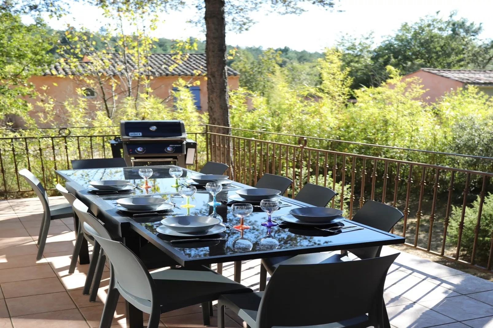 Villa Borie-Terrasbalkon