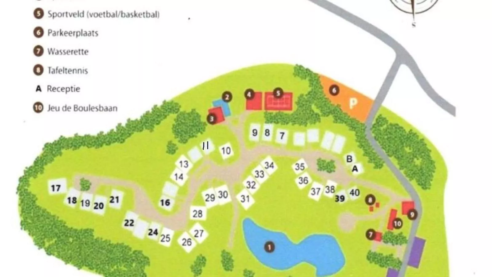 Lac Bleu nr 14-Plattegrond