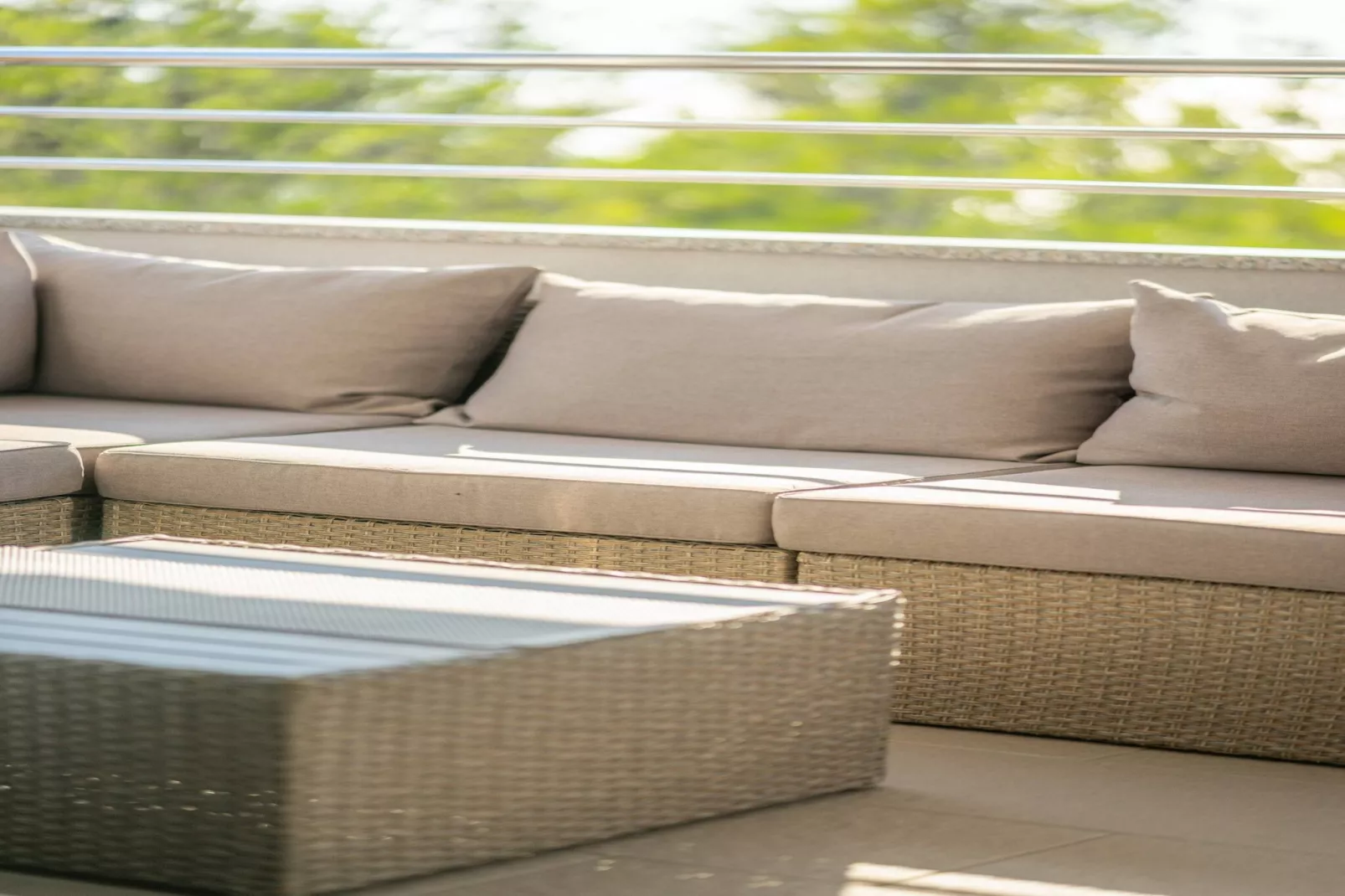 Sea view apartment Privlaka-Terrasbalkon