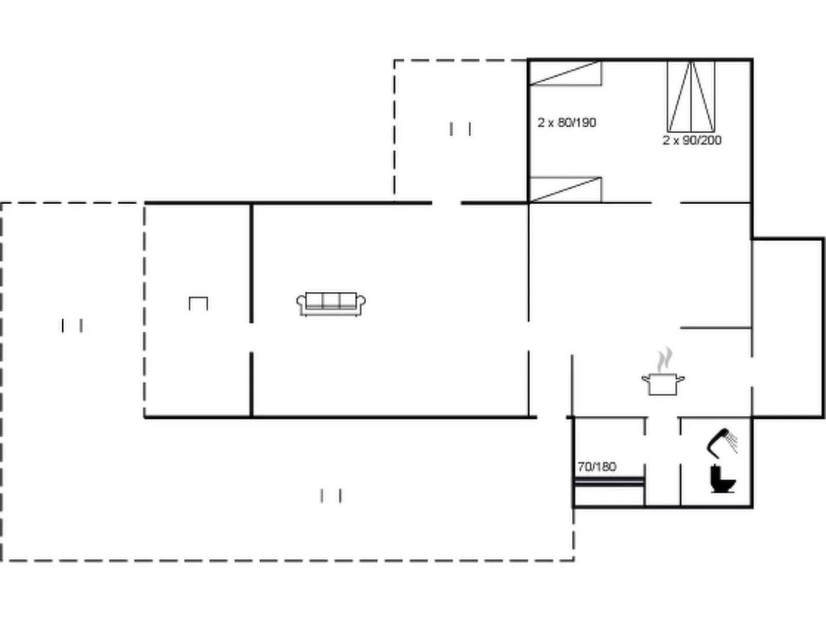 "Enrik" - 123m from the sea-Binnen