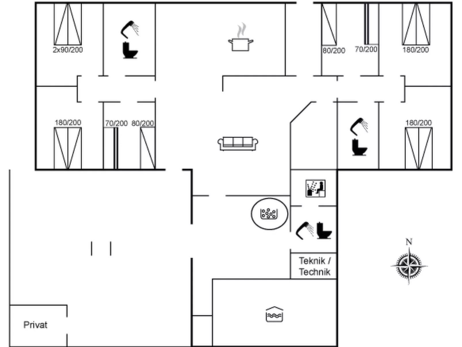 "Marilisa" - 700m to the fjord-Binnen