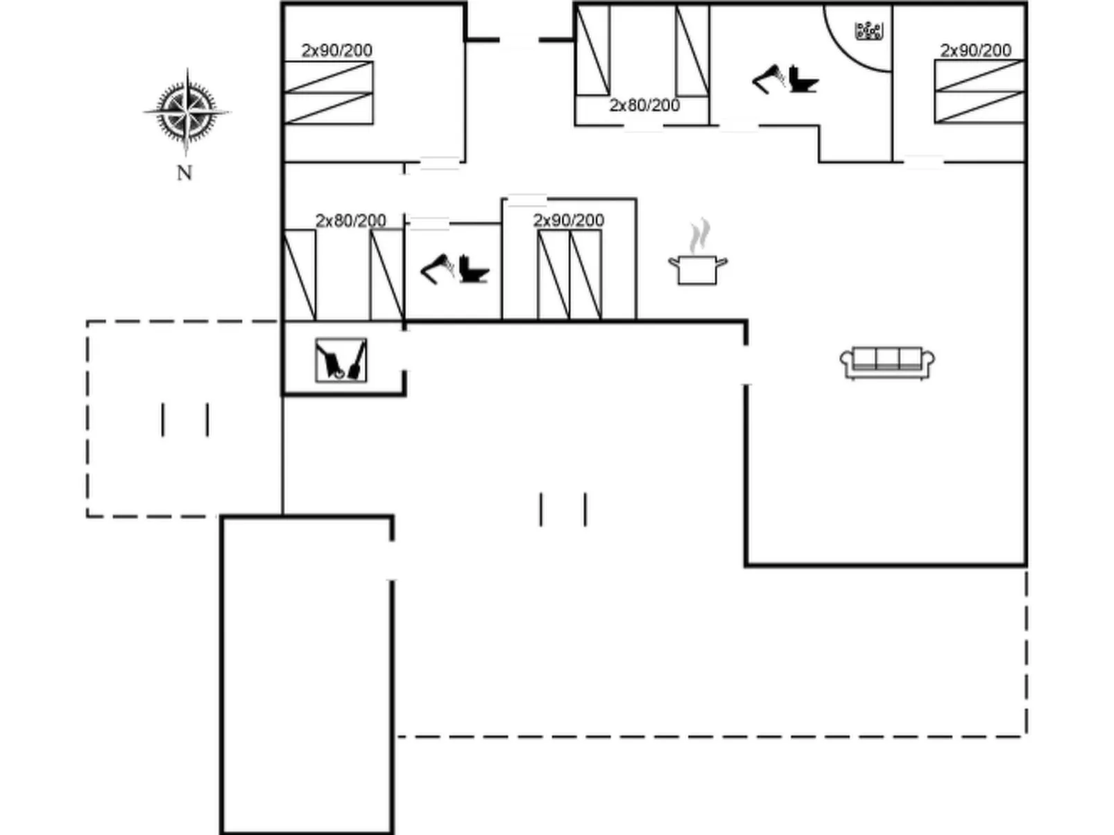 "Anuk" - 2.3km from the sea-Binnen