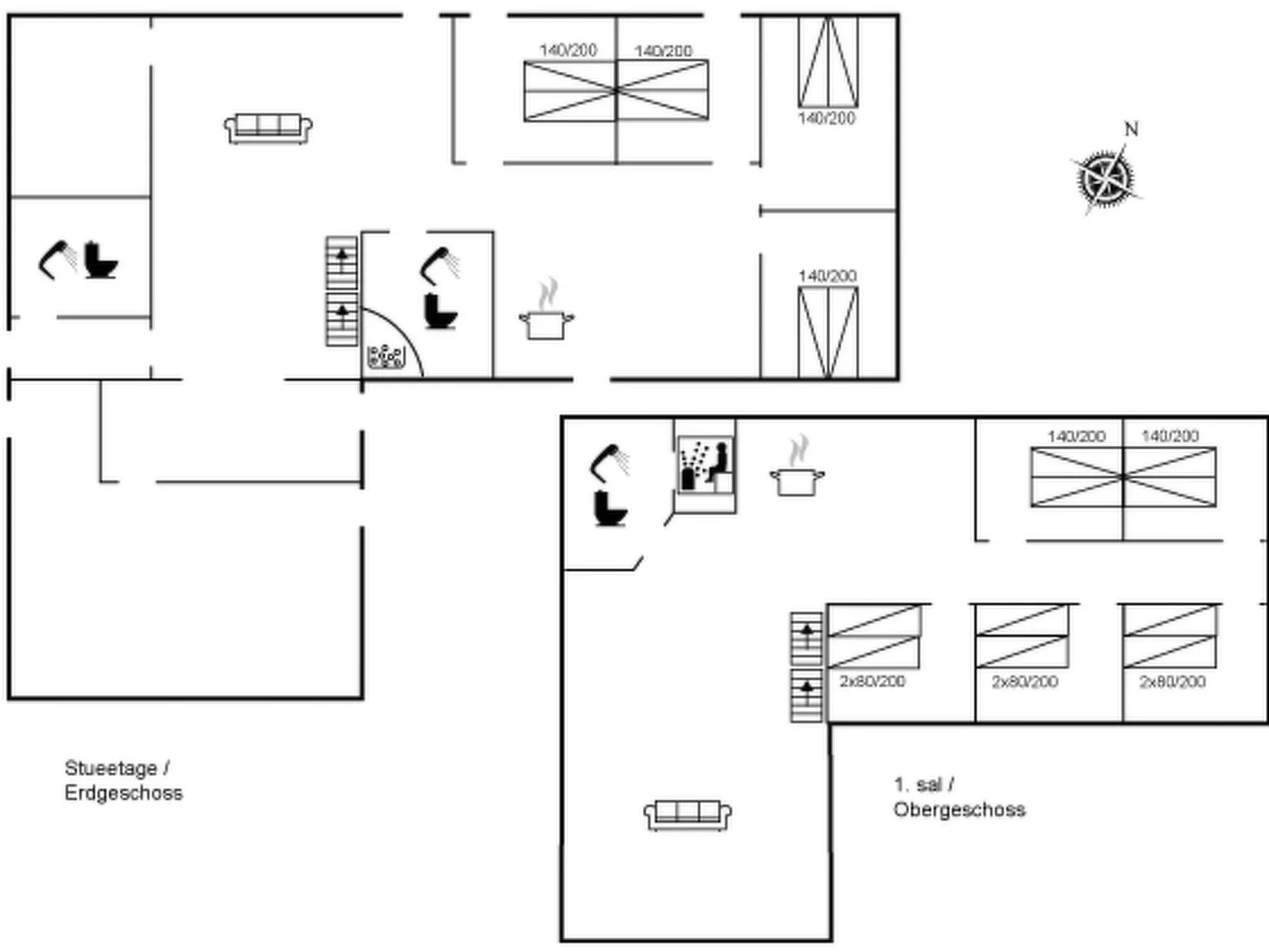 "Nafne" - 1.2km from the sea-Binnen