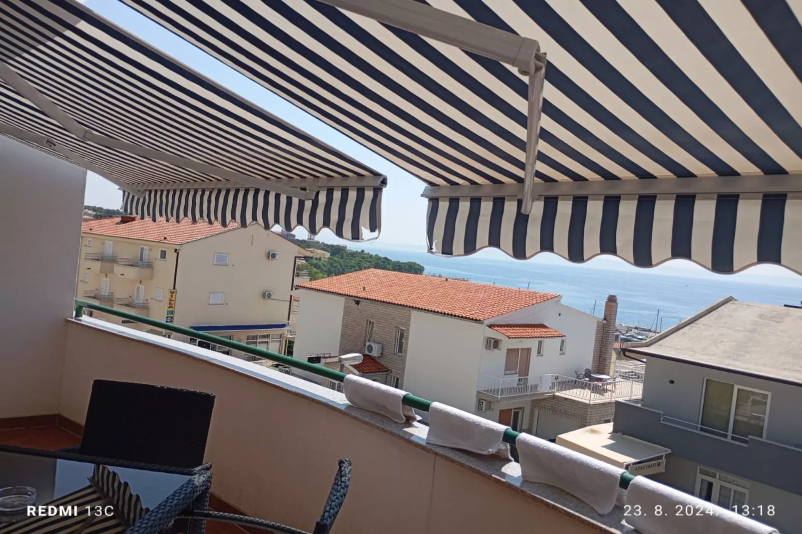 Apartment Tonco Baška Voda With Sea View-Terrasbalkon