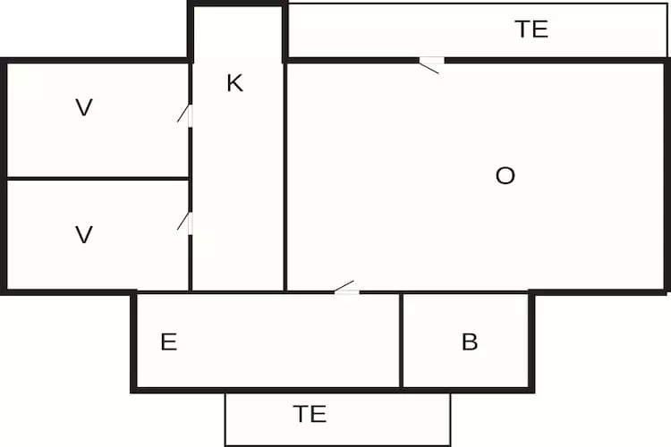 4 Personen vakantie huis in Brokind-Plattegrond